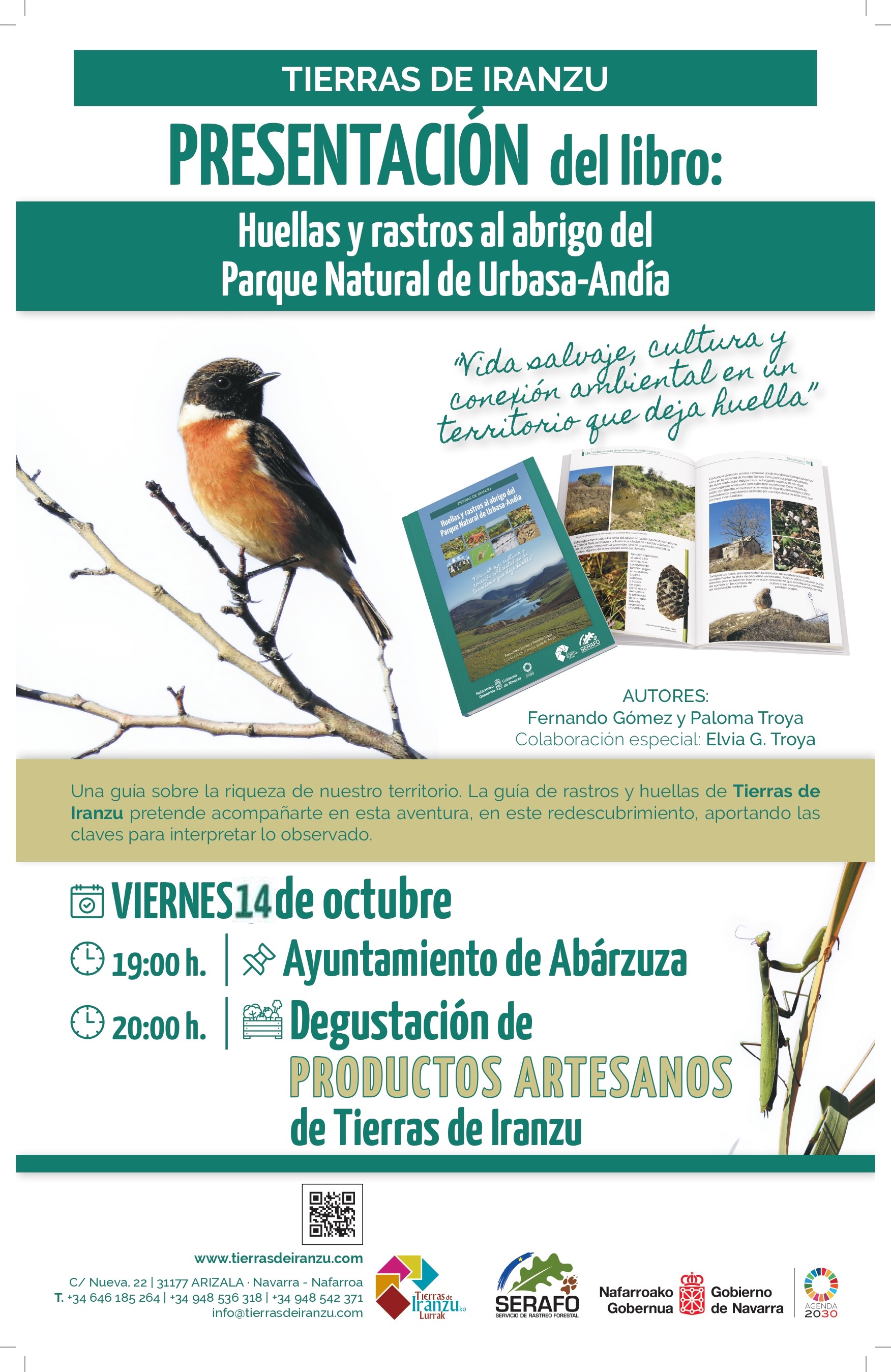 (Castellano) Libro: Huellas y rastros al abrigo del Parque Natural de Urbasa-Andía