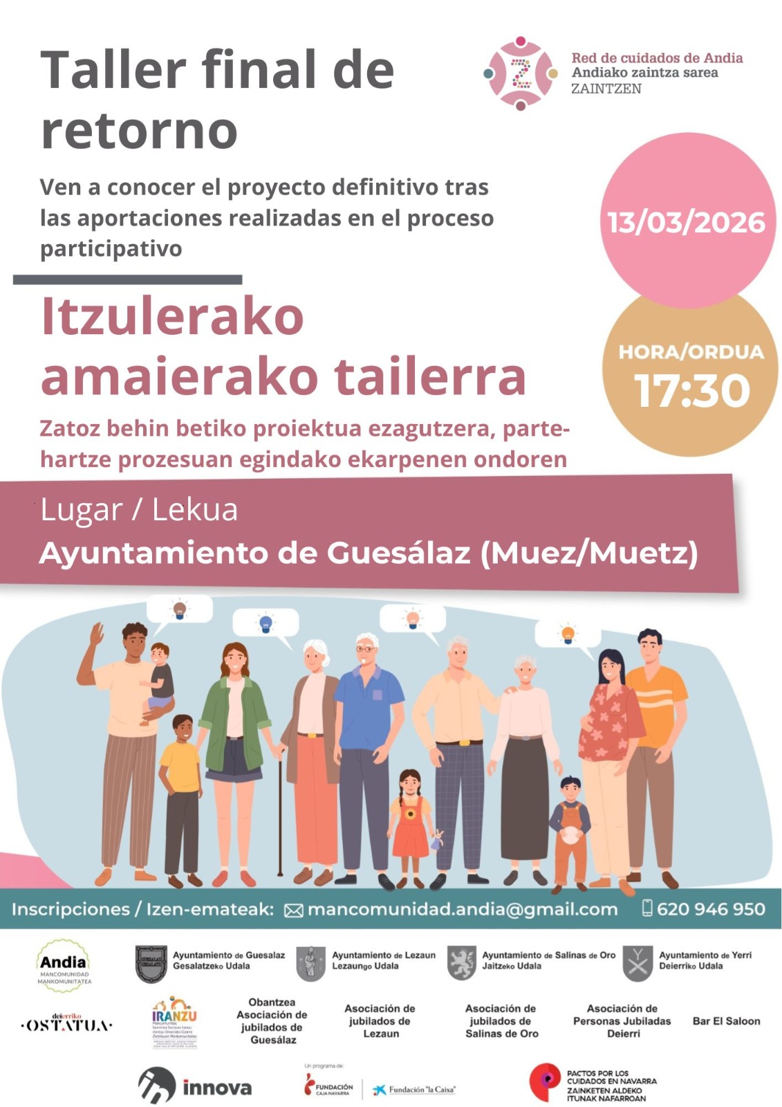 TALLER FINAL DE RETORNO CENTRO INTERGENERACIONAL
