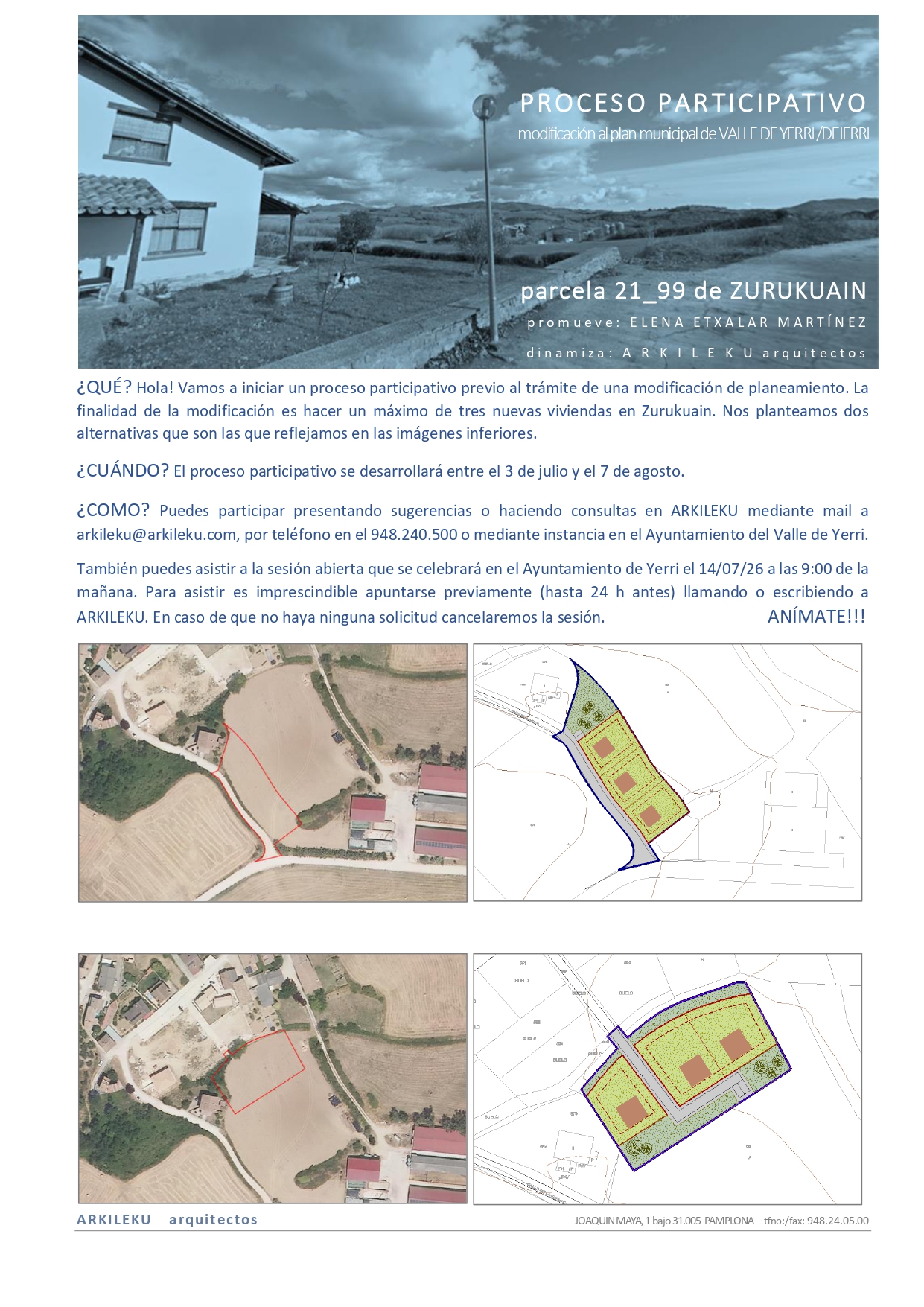PARTE-HARTZE PROZESUA: DEIERRI/VALLE DE YERRI udal-plana aldatzea PARTE-HARTZE PROZESUA: DEIERRI/VALLE DE YERRI udal-plana aldatzea